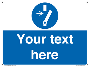 Custom Disconnect Sign